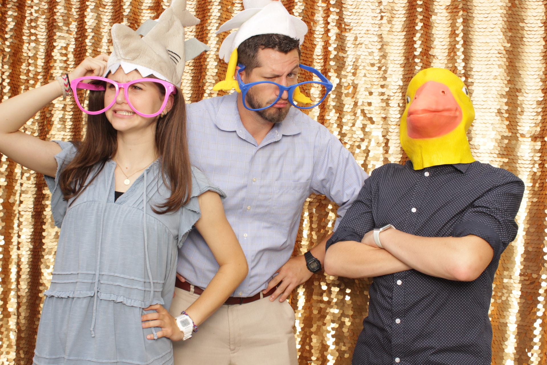 Duck Head Photo Booth Picture